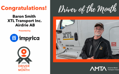 AMTA December 2025 Driver of the Month: Baron Smith  XTL Transport Inc. (Airdrie AB)