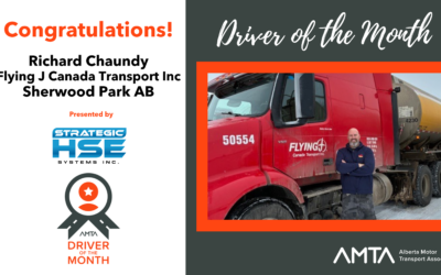 AMTA January 2026 Driver of the Month: Richard Chaundy – Flying J Canada Transport Inc (Sherwood Park AB)